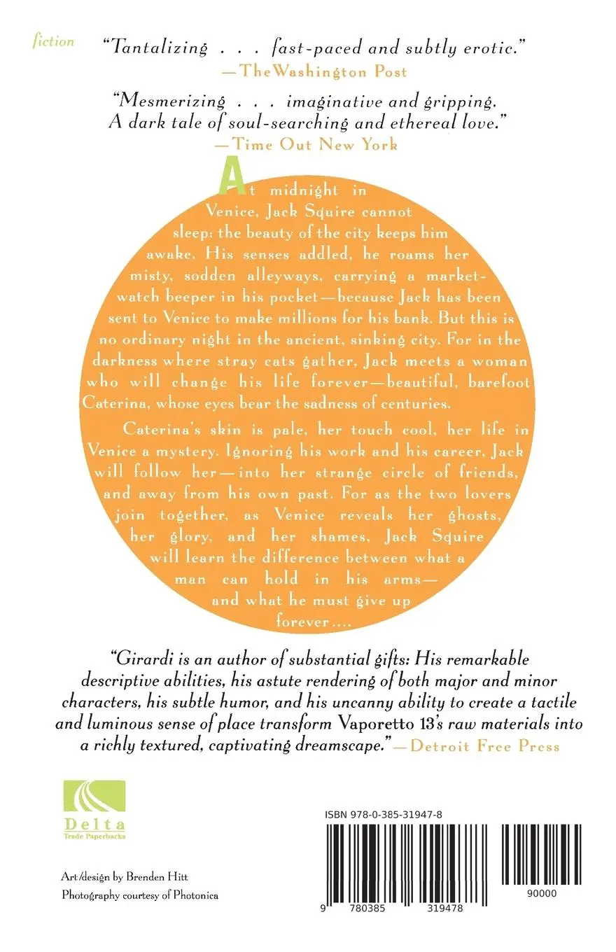 Rückseite: 9780385319478 | Vaporetto 13 | A Novel | Robert Girardi | Taschenbuch | Englisch