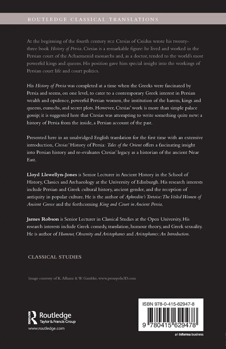 Rückseite: 9780415629478 | Ctesias' 'History of Persia' | Tales of the Orient | Taschenbuch
