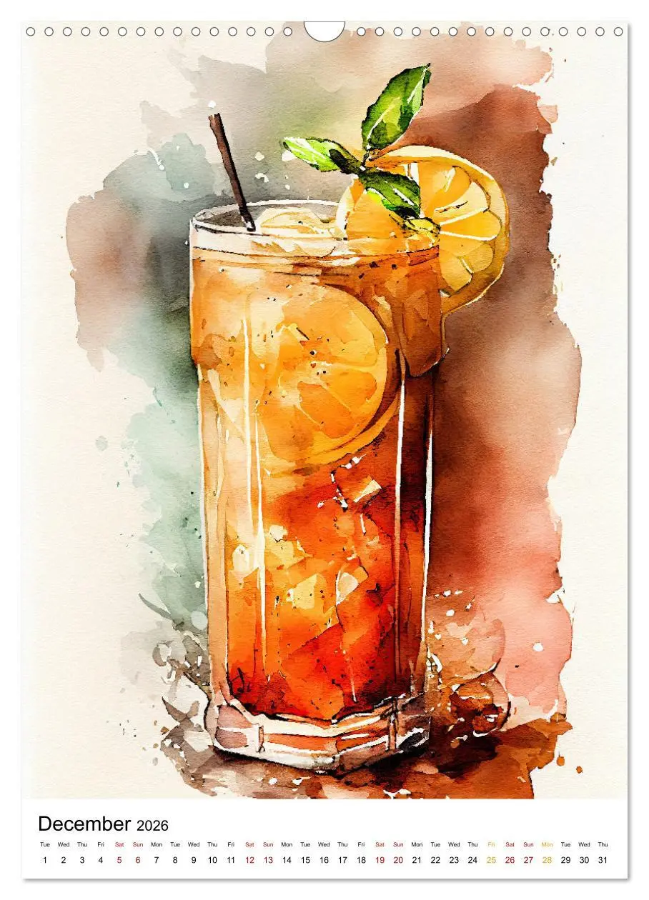 Bild: 9783516549478 | Artistic cocktails (Wall Calendar 2026 DIN A3 portrait), CALVENDO...