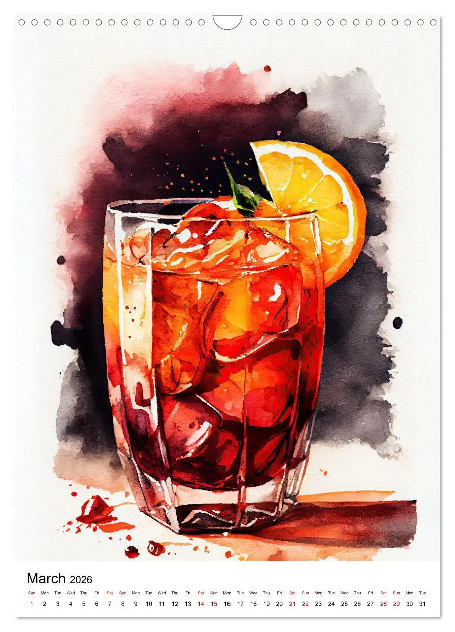 Bild: 9783516549478 | Artistic cocktails (Wall Calendar 2026 DIN A3 portrait), CALVENDO...