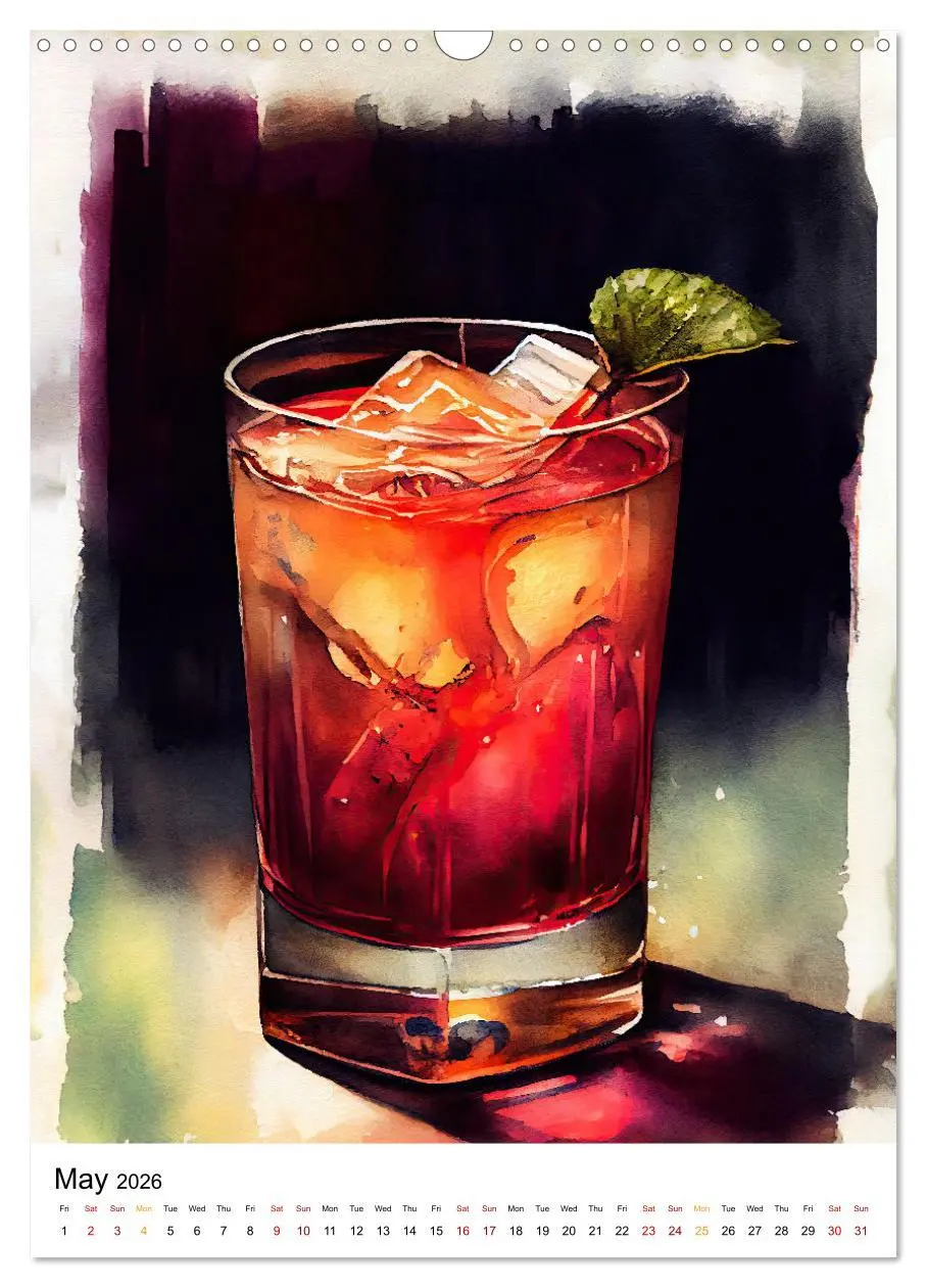 Bild: 9783516549478 | Artistic cocktails (Wall Calendar 2026 DIN A3 portrait), CALVENDO...