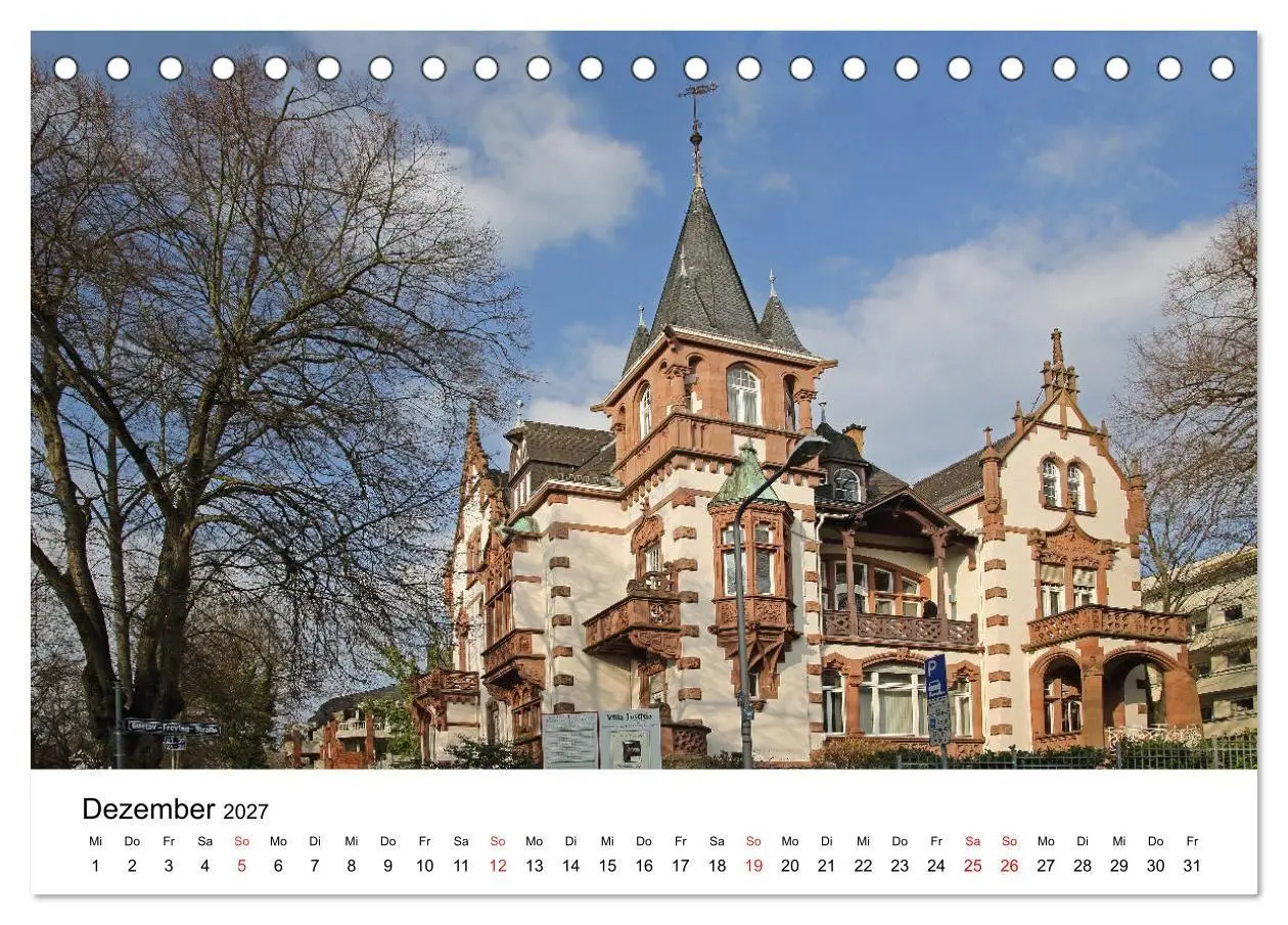 Bild: 9783569569478 | Wiesbaden - Stadt der Villen (Tischkalender 2027 DIN A5 quer),...