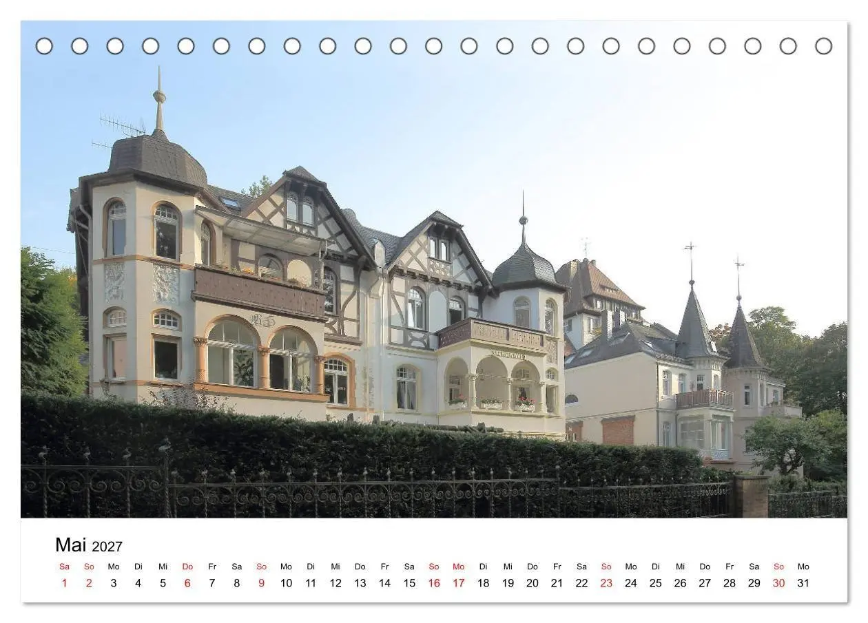 Bild: 9783569569478 | Wiesbaden - Stadt der Villen (Tischkalender 2027 DIN A5 quer),...