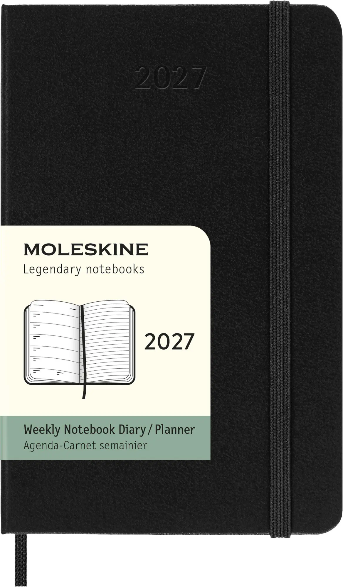 Cover: 8056999279578 | Moleskine 12 Monate Wochen Notizkaledner 2027, Pocket/A6, 1 Wo = 1...