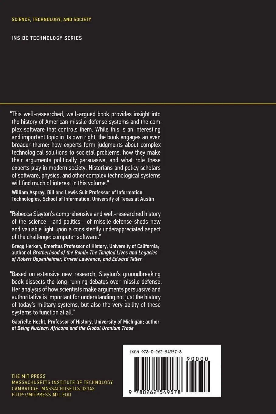 Rückseite: 9780262549578 | Arguments that Count | Rebecca Slayton | Taschenbuch | Englisch | 2023