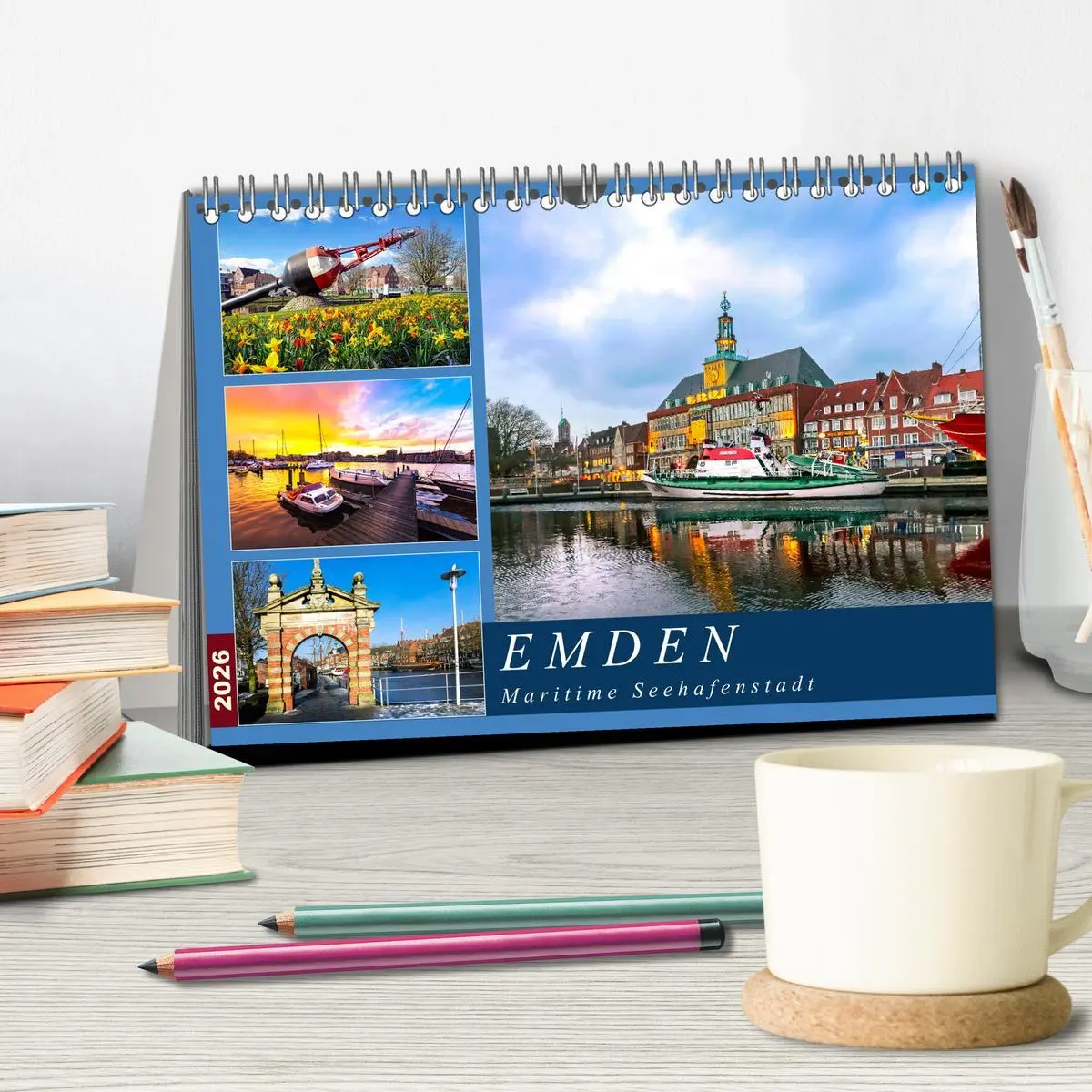 Bild: 9783457829578 | EMDEN maritime Seehafenstadt (Tischkalender 2026 DIN A5 quer),...