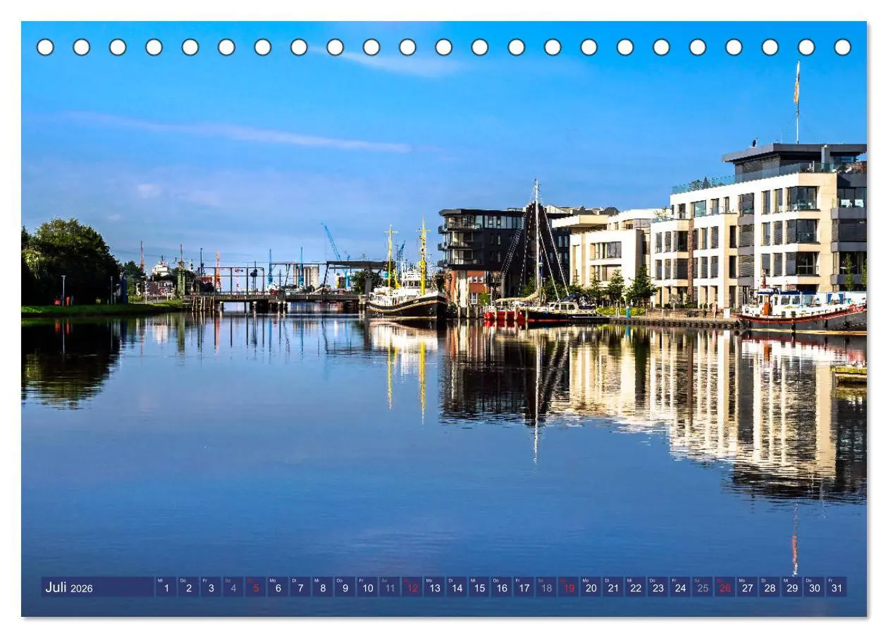 Bild: 9783457829578 | EMDEN maritime Seehafenstadt (Tischkalender 2026 DIN A5 quer),...