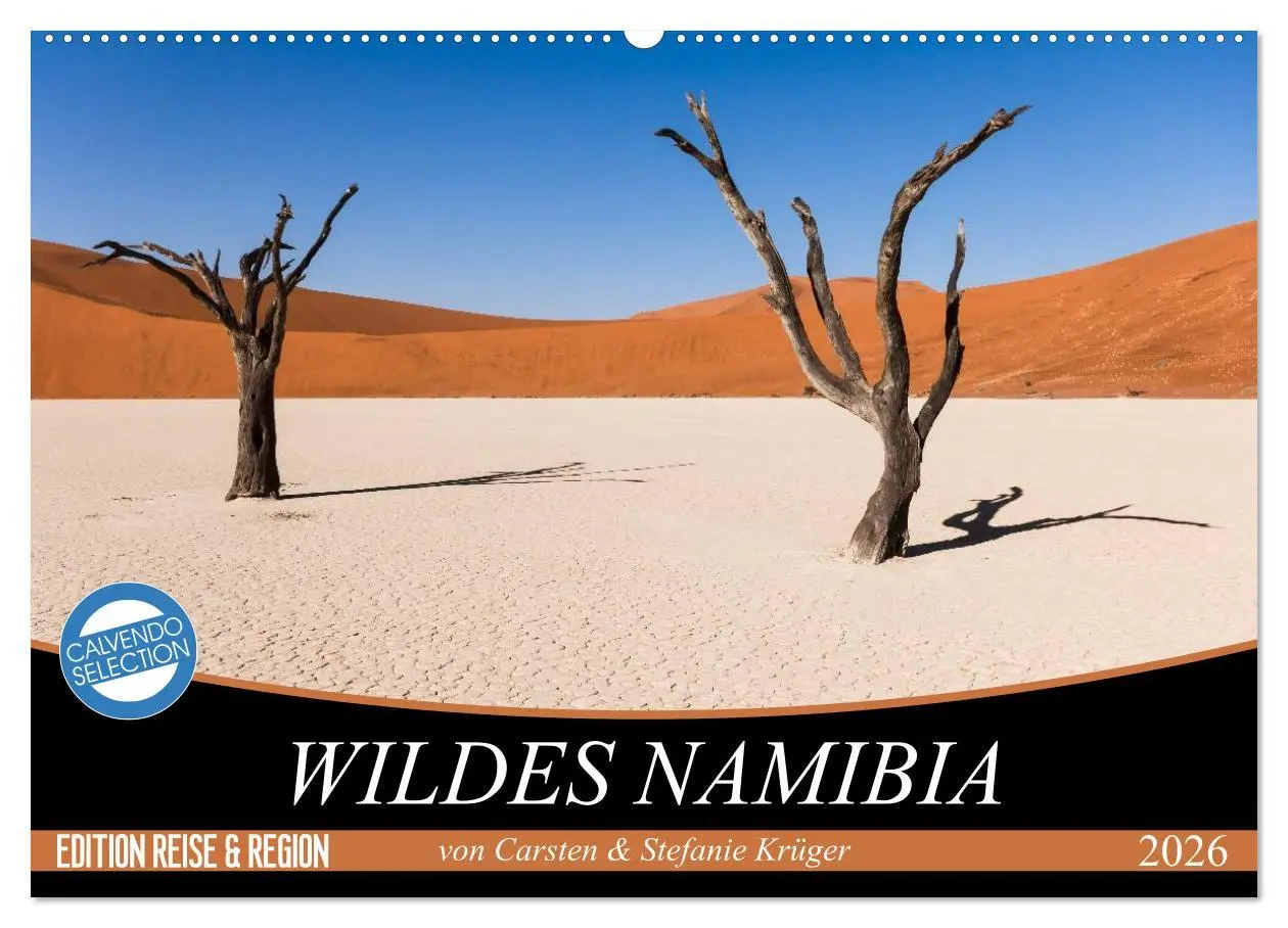 Cover: 9783516159578 | Wildes Namibia (Wandkalender 2026 DIN A2 quer), CALVENDO...