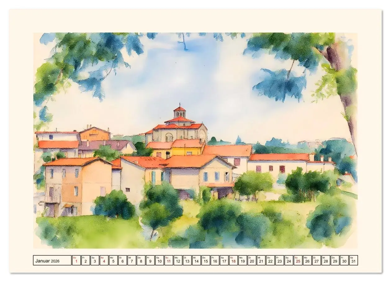Bild: 9783516609578 | Idylle im Latium (Wandkalender 2026 DIN A4 quer), CALVENDO...