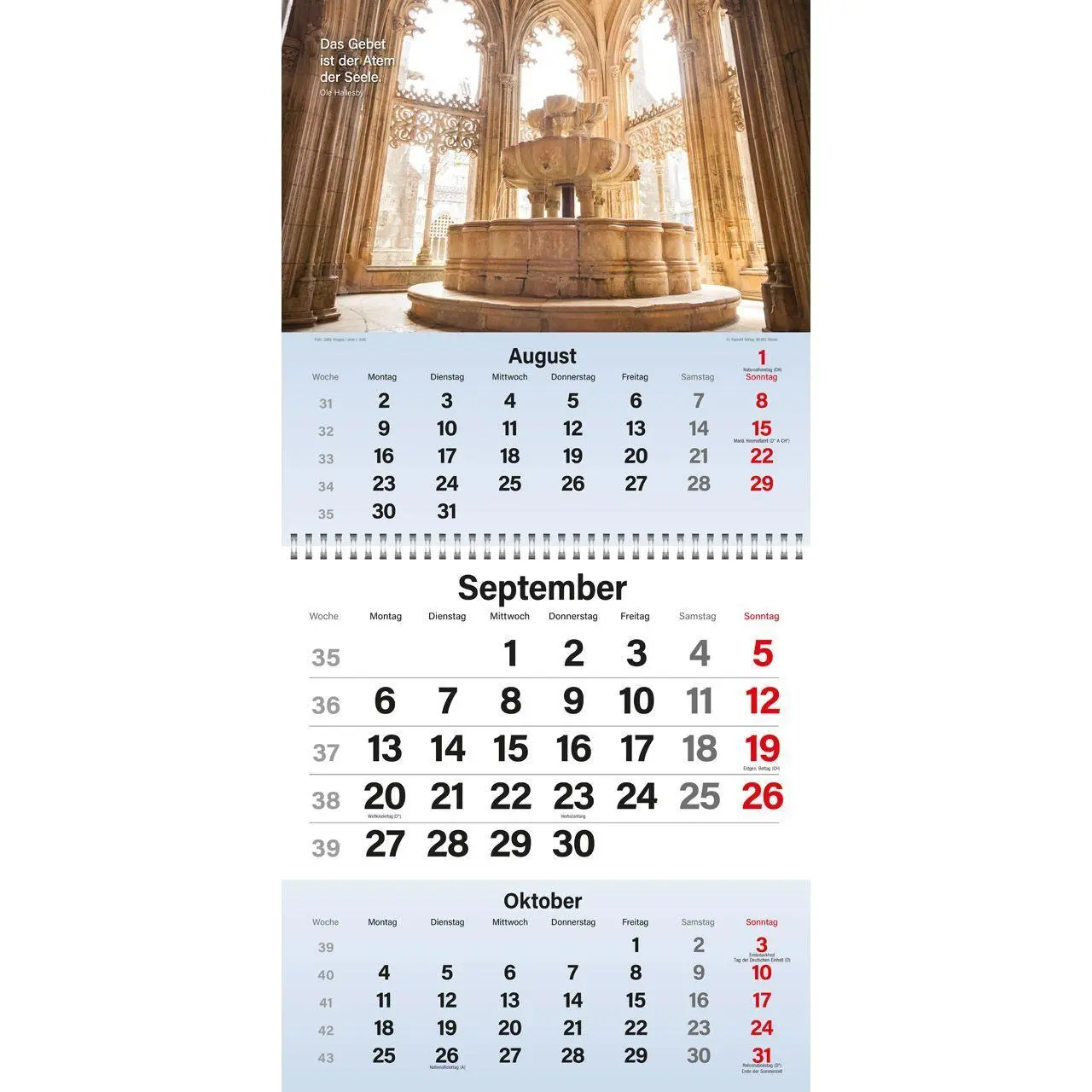 Bild: 9783754829578 | Gott segne meinen Tag 2027 | 3-Monats-Terminer | Kalender | 14 S.