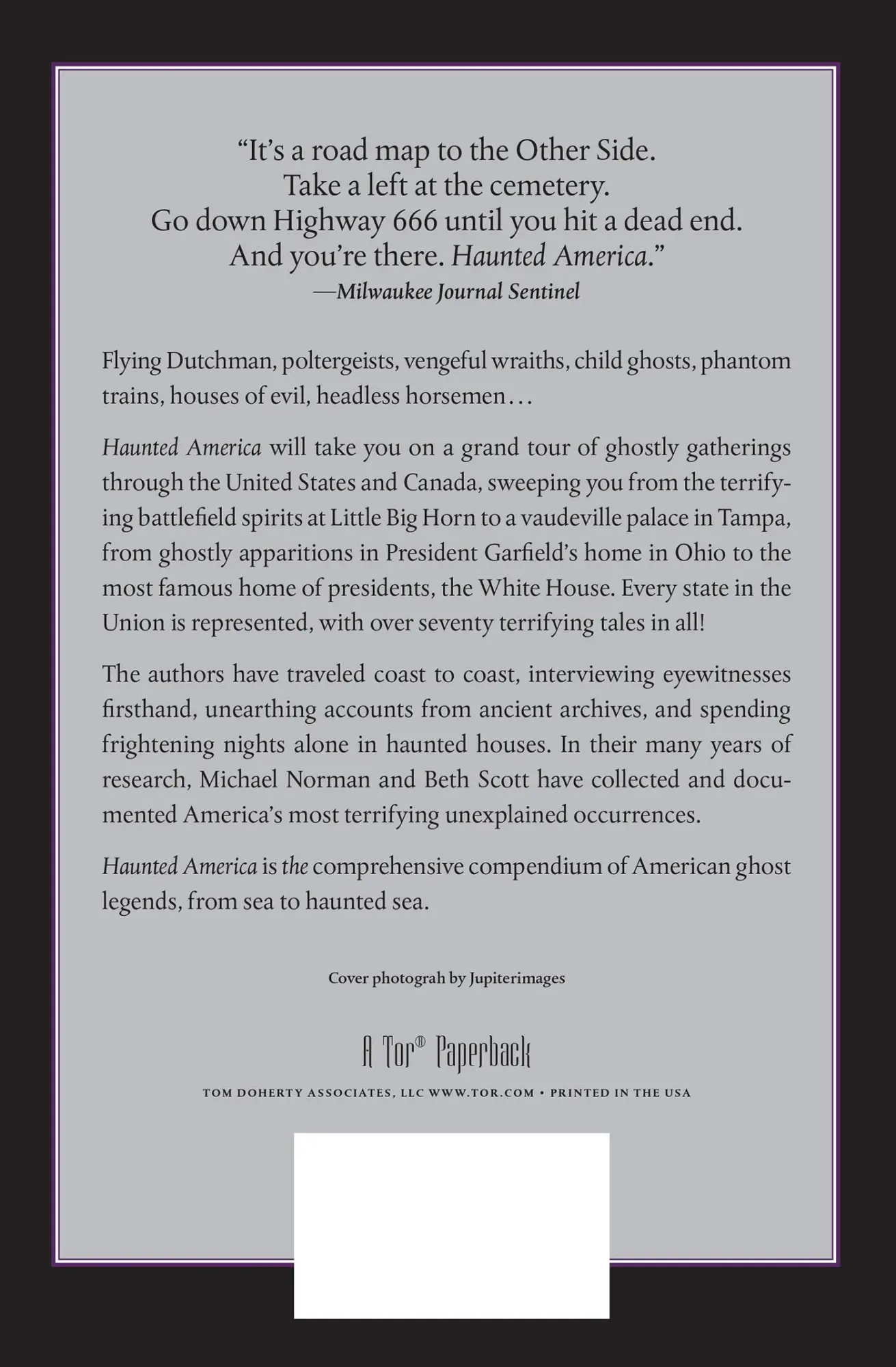 Rückseite: 9780765319678 | Haunted America | Beth Scott (u. a.) | Taschenbuch | Englisch | 2007