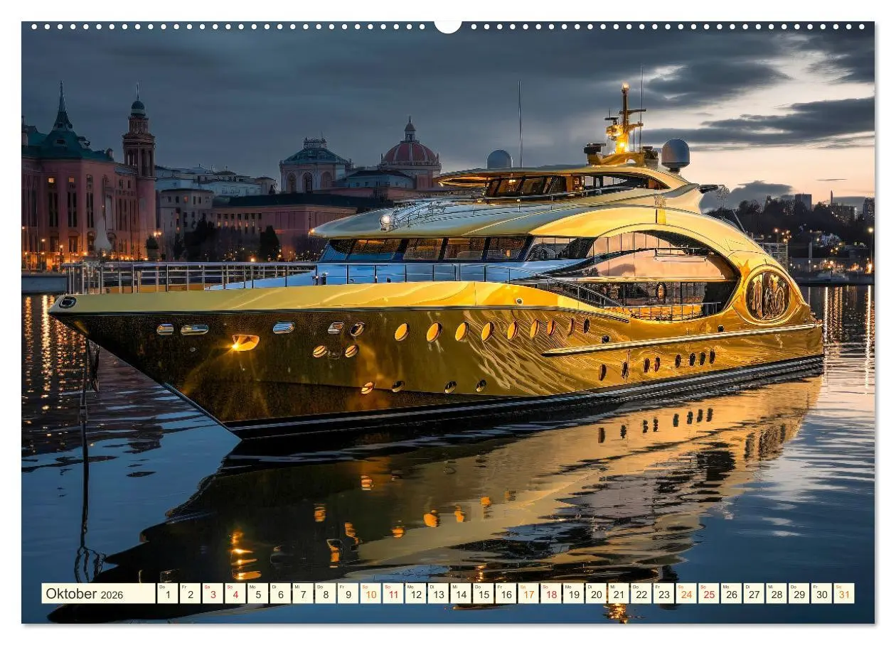 Bild: 9783457509678 | Mega Yachten Fantasien (hochwertiger Premium Wandkalender 2026 DIN...