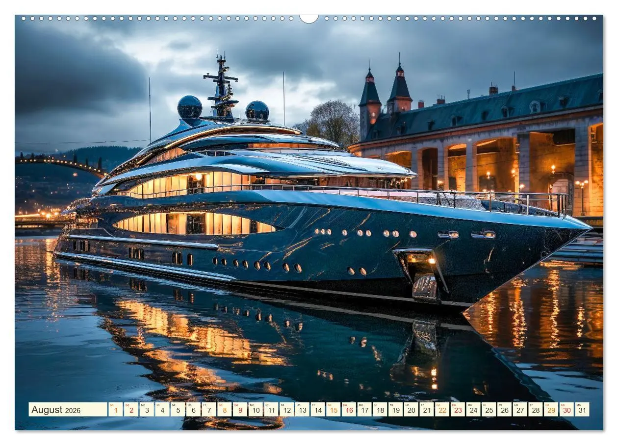 Bild: 9783457509678 | Mega Yachten Fantasien (hochwertiger Premium Wandkalender 2026 DIN...