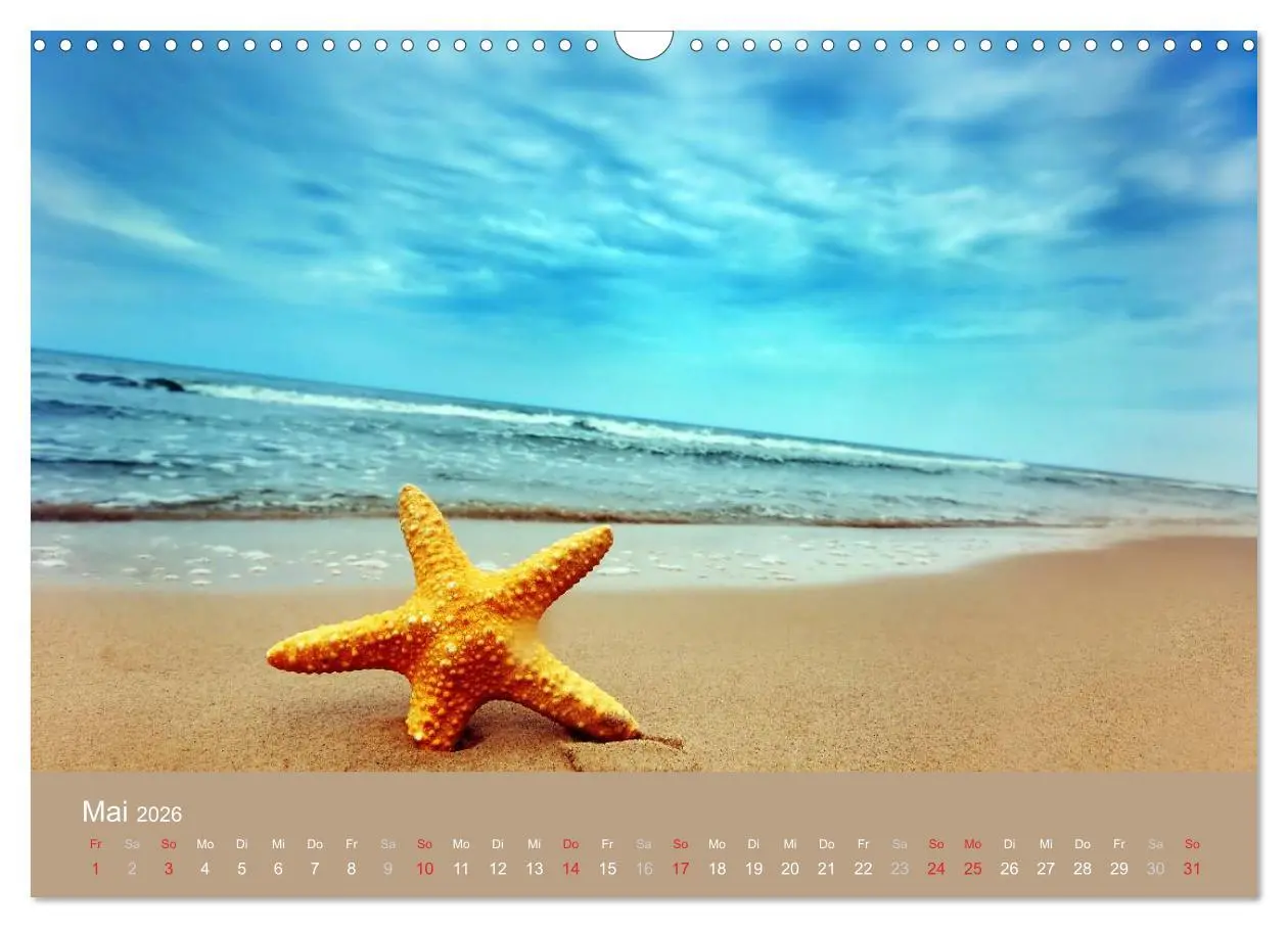 Bild: 9783516149678 | Traumstrände (Wandkalender 2026 DIN A3 quer), CALVENDO Monatskalender