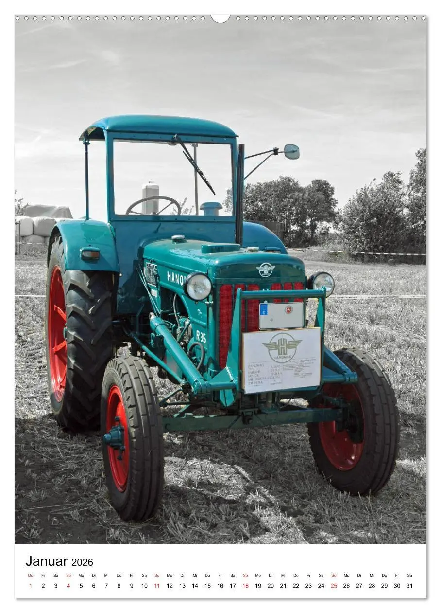 Bild: 9783516379778 | Alte Traktoren Nostalgie pur (hochwertiger Premium Wandkalender...