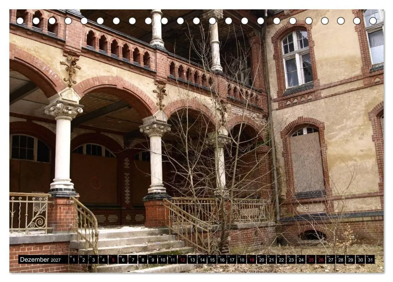 Bild: 9783594109878 | Beelitz Heilstätten-Faszination des Verfalls (Tischkalender 2027...