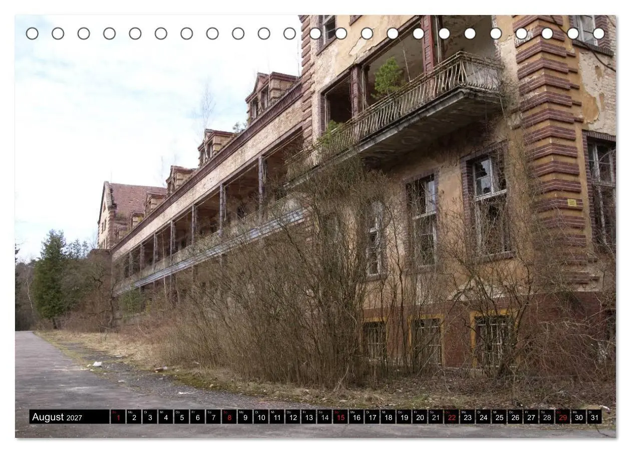 Bild: 9783594109878 | Beelitz Heilstätten-Faszination des Verfalls (Tischkalender 2027...