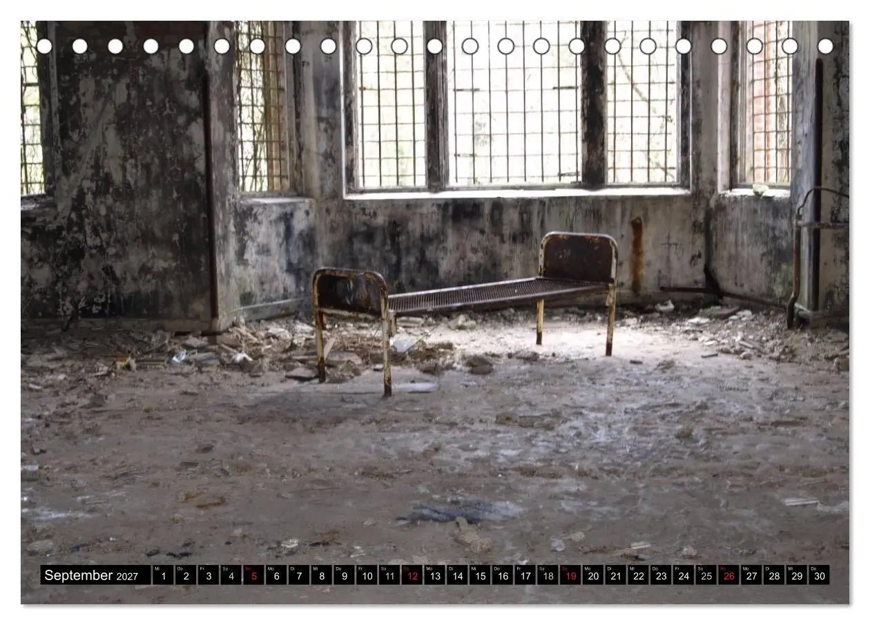 Bild: 9783594109878 | Beelitz Heilstätten-Faszination des Verfalls (Tischkalender 2027...
