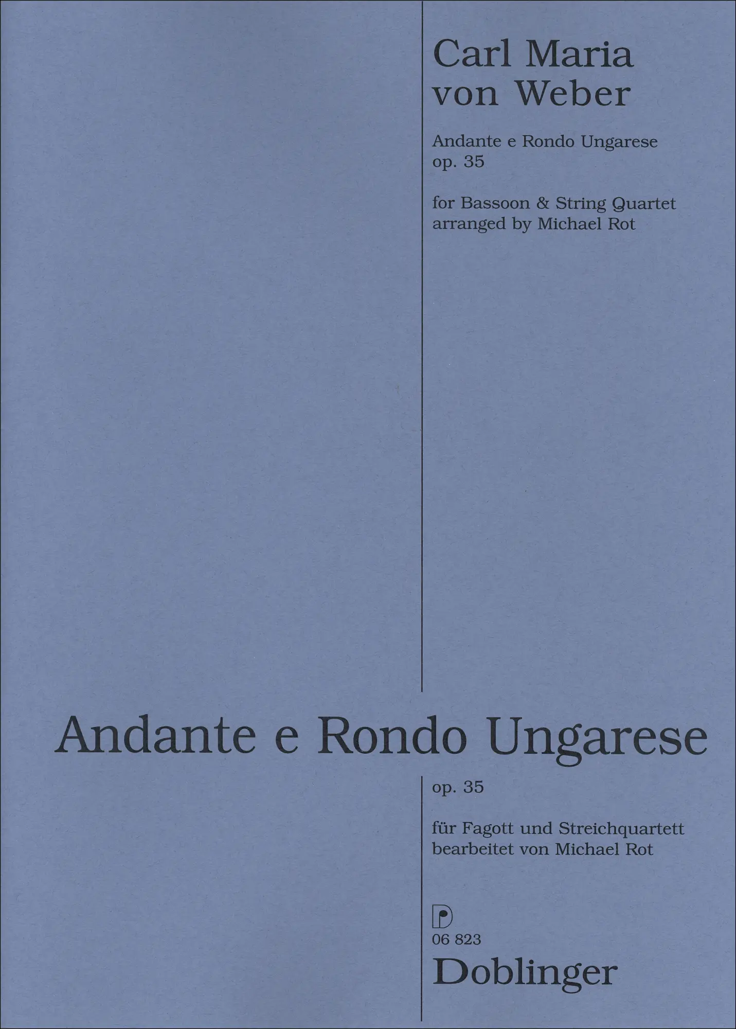 Cover: 9790012199878 | Andante und Rondo Ungarese Op. 35 | Carl Maria von Weber
