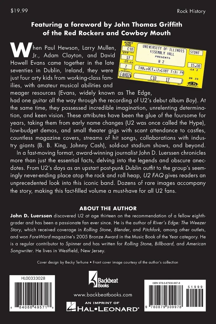 Rückseite: 9780879309978 | U2 FAQ | John D. Luerssen | Taschenbuch | Englisch | 2010