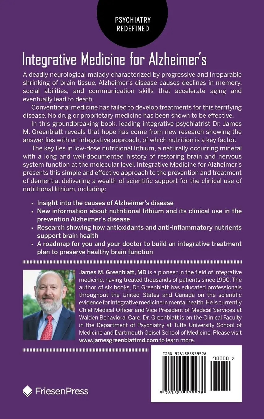 Rückseite: 9781525539978 | Integrative Medicine for Alzheimer's | James Greenblatt | Buch | 2018