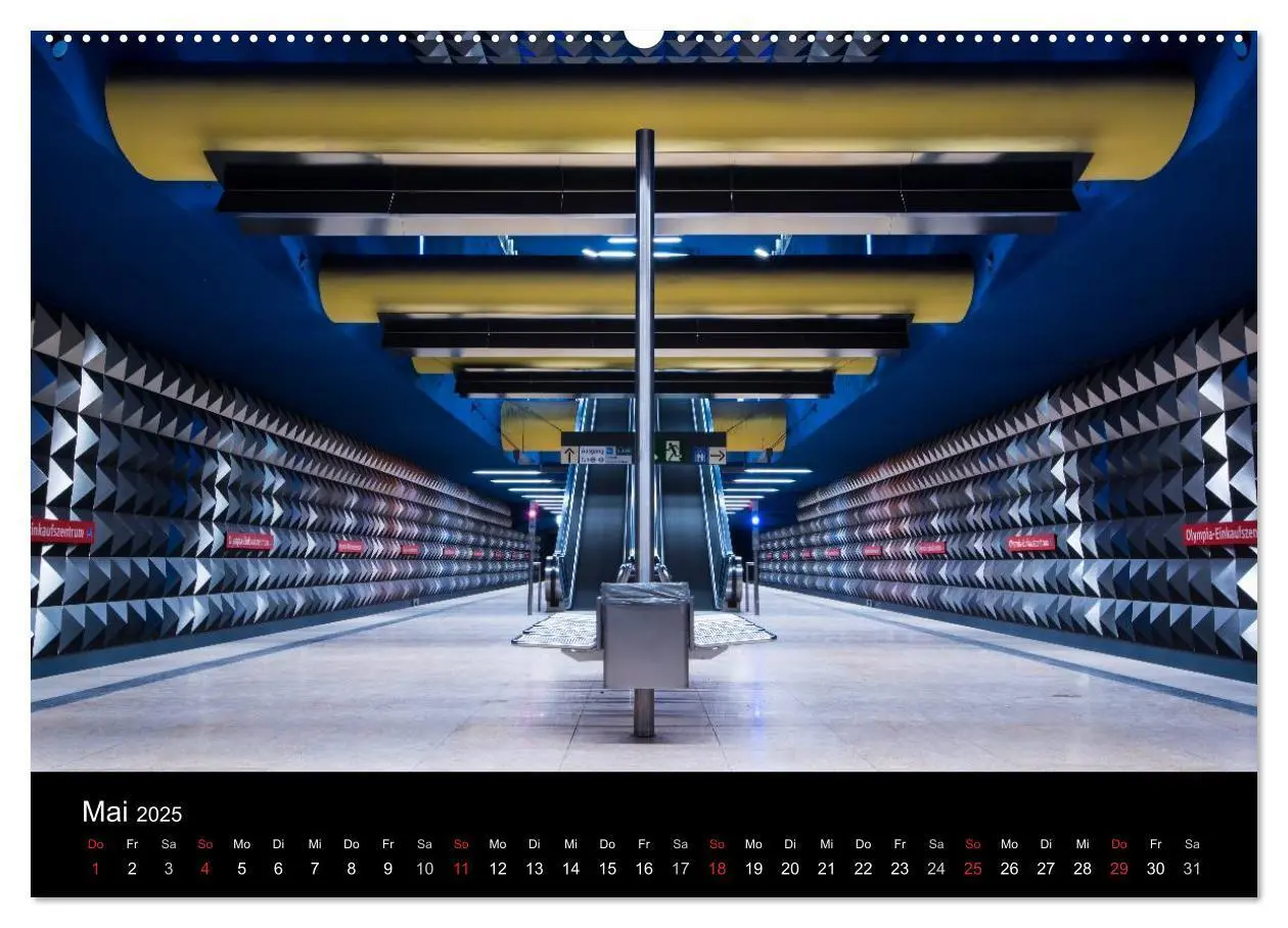 Bild: 9783435489978 | MetroMUC, Stationen im Untergrund Münchens (Wandkalender 2025 DIN...