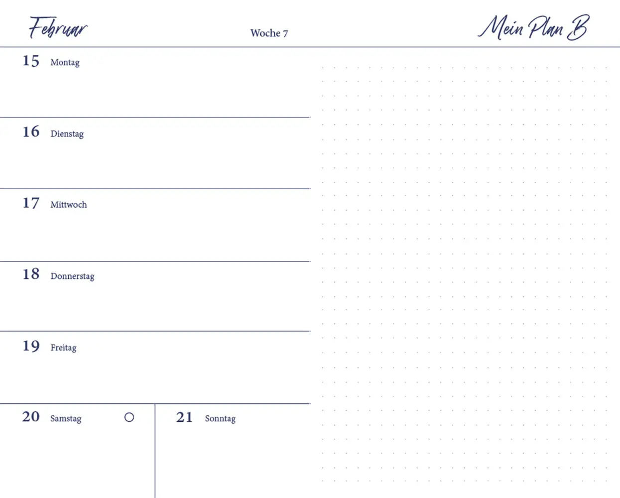 Bild: 4262494720079 | Plan B 2027 | Wochenkalender | Haupt Verlag | Kalender | 144 S. | 2027