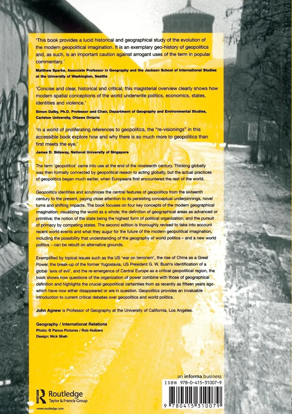 Rückseite: 9780415310079 | Geopolitics | Re-Visioning World Politics | John Agnew | Taschenbuch