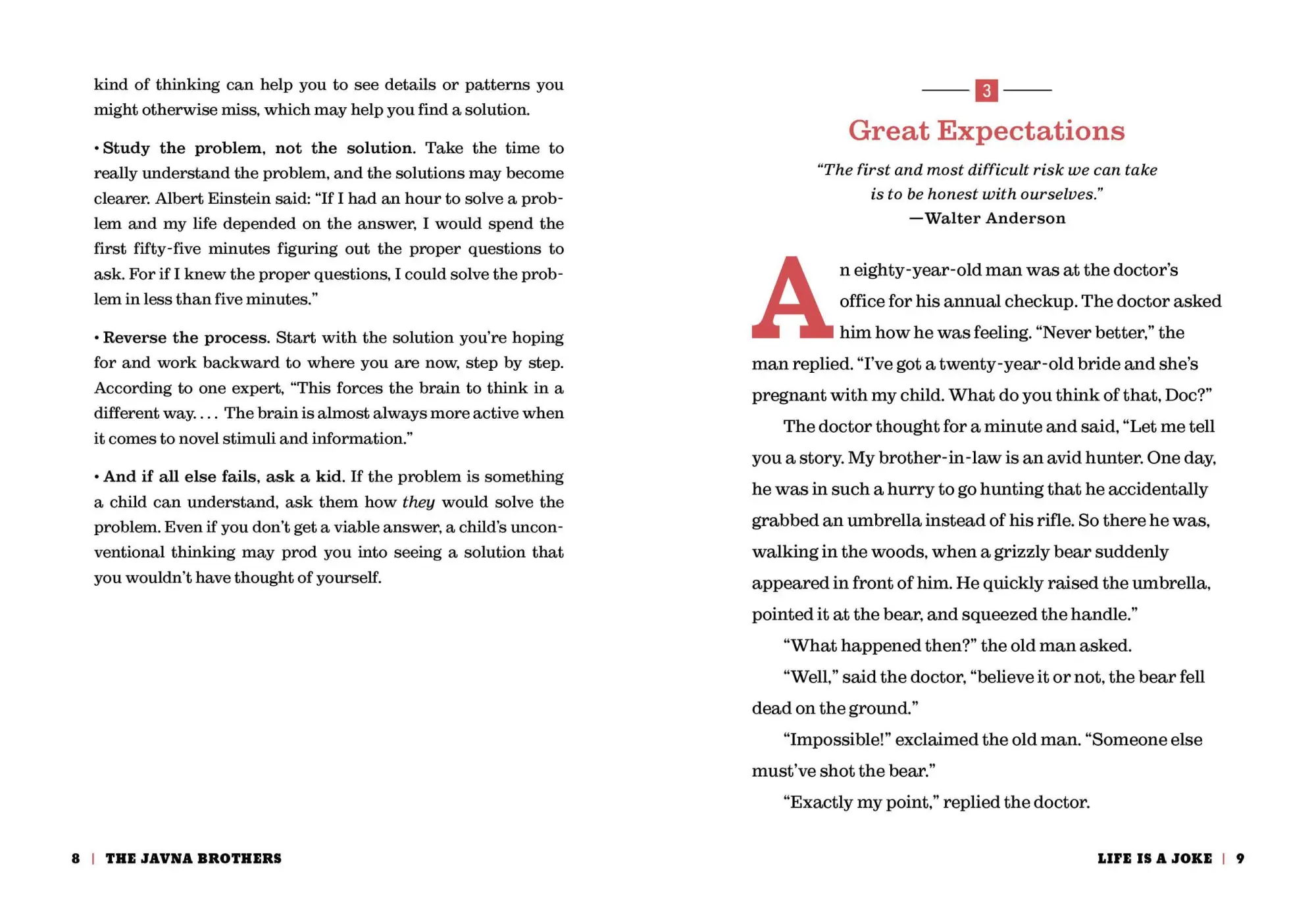 Bild: 9781523500079 | Life Is a Joke | 100 Life Lessons (with Punch Lines) | Brothers | Buch