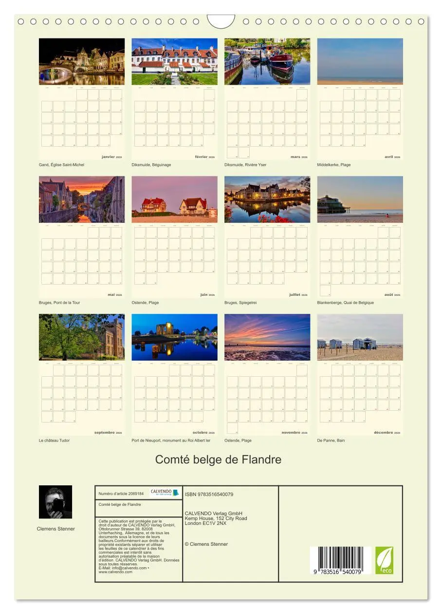 Bild: 9783516540079 | Comté belge de Flandre (Calendrier mural 2026 DIN A3 horizontal),...