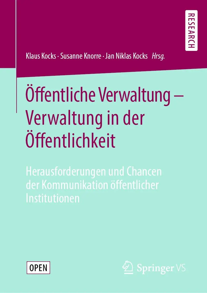 Cover: 9783658280079 | Öffentliche Verwaltung - Verwaltung in der Öffentlichkeit | Buch | IX