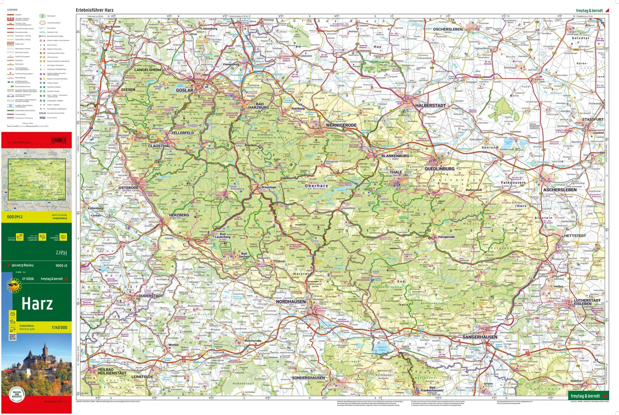 Bild: 9783707920079 | freytag &amp; berndt Freizeitkarte Harz, Erlebnisführer 1:140.000 | 2022