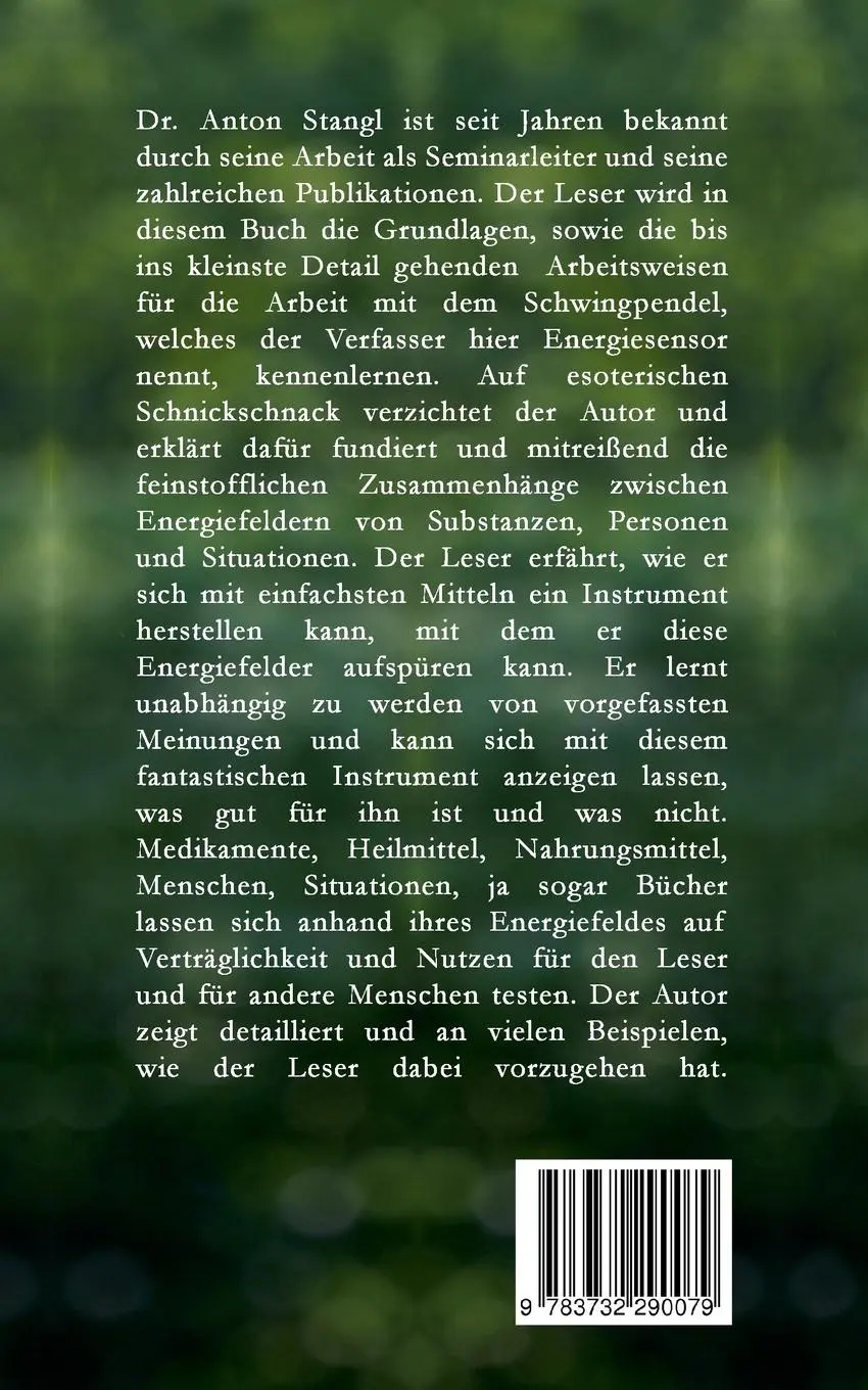 Rückseite: 9783732290079 | Der Schwingpendel als Energiesensor | Anton Stangl | Taschenbuch