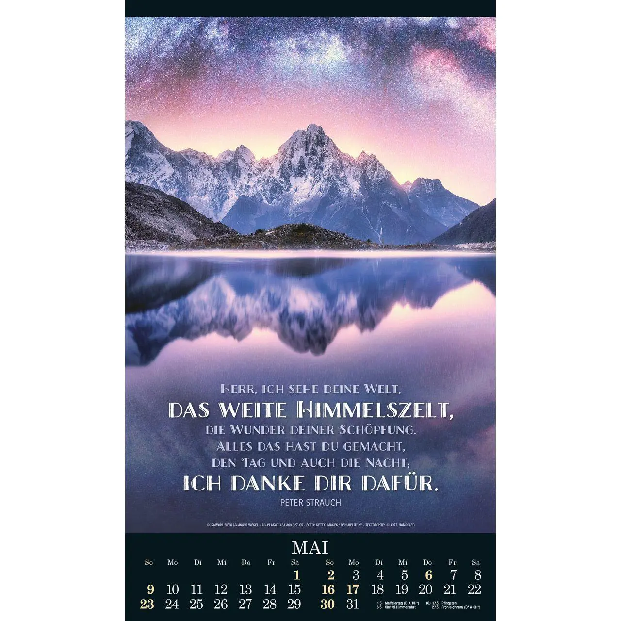 Bild: 9783754830079 | Alles in uns schweige 2027 | Besinnungskalender | Kalender | 14 S.