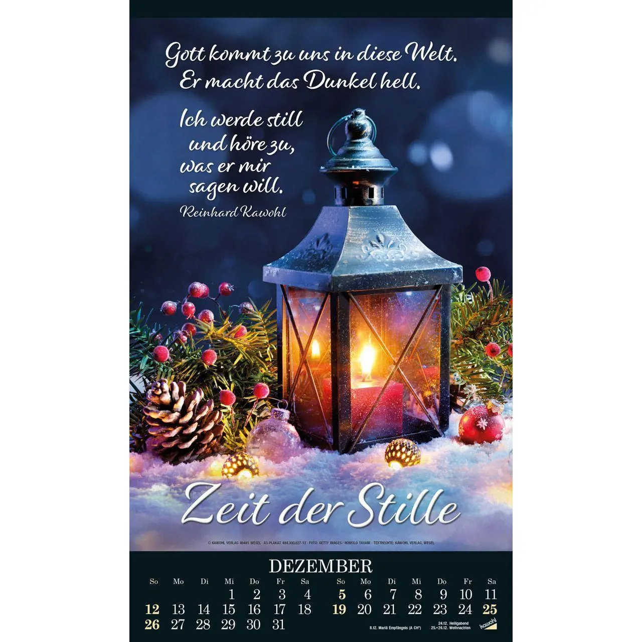 Bild: 9783754830079 | Alles in uns schweige 2027 | Besinnungskalender | Kalender | 14 S.