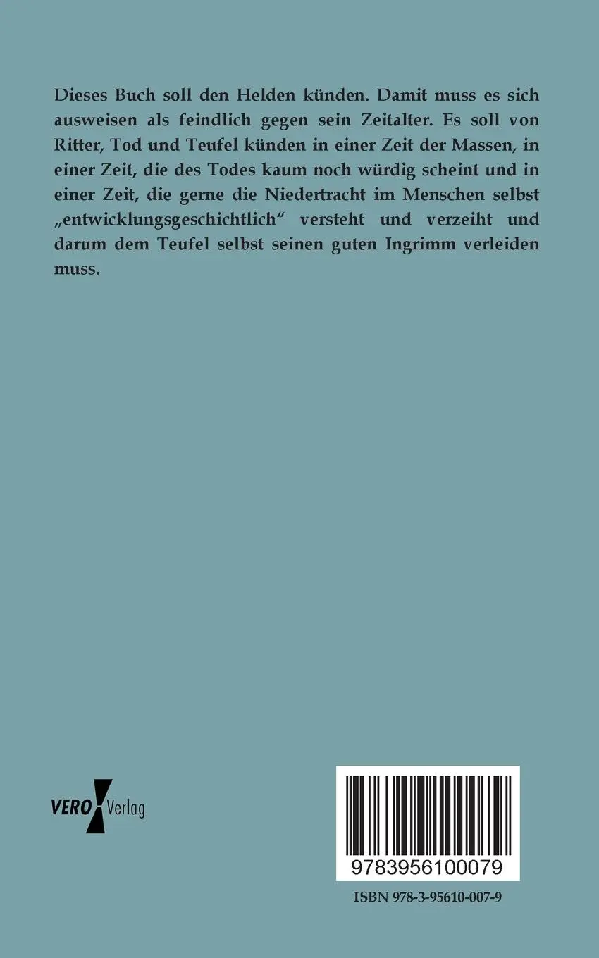 Rückseite: 9783956100079 | Ritter, Tod und Teufel | Der heldische Gedanke | Hans Günther | Buch