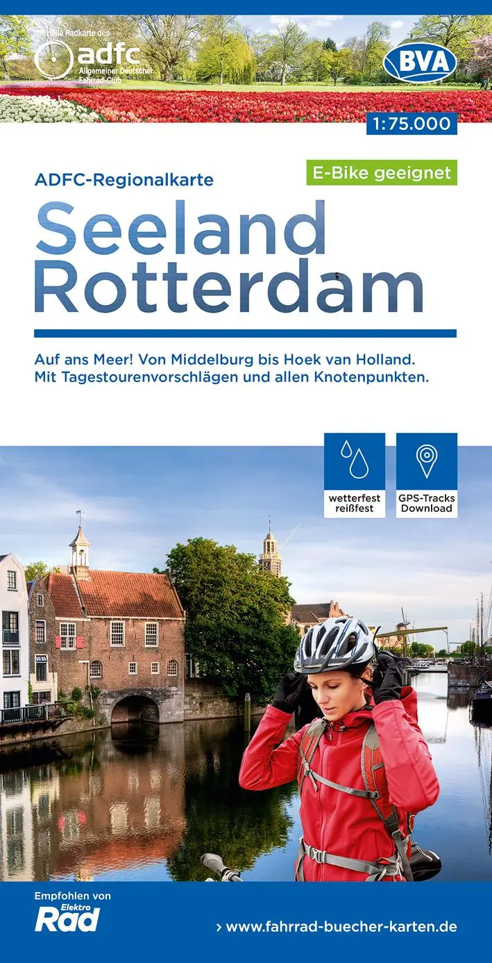 Cover: 9783969900079 | ADFC-Regionalkarte Seeland Rotterdam, 1:75.000, mit...