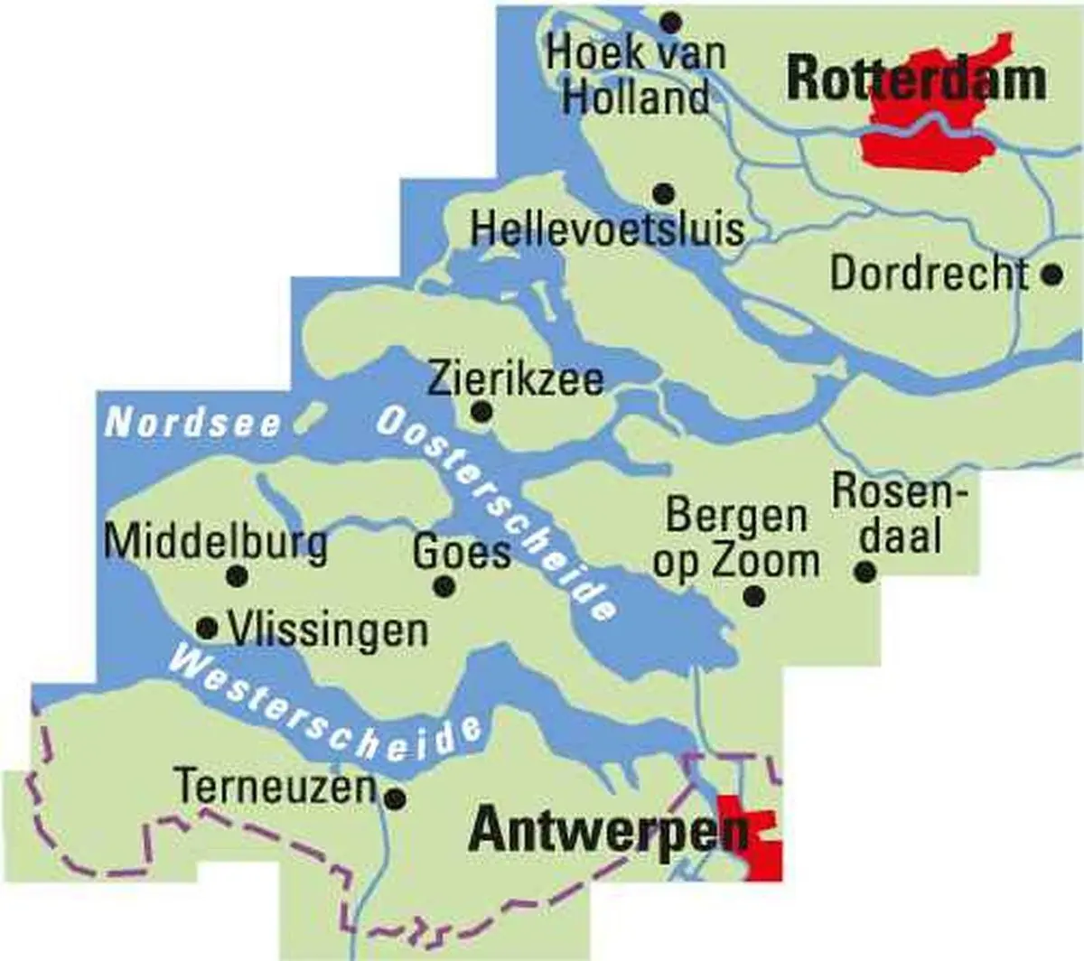 Bild: 9783969900079 | ADFC-Regionalkarte Seeland Rotterdam, 1:75.000, mit...