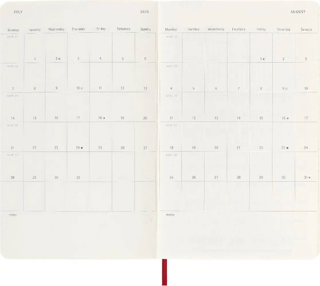 Bild: 8056999270179 | Moleskine 12 Monate Tageskalender 2025, Large/A5 | Buch | 400 S.