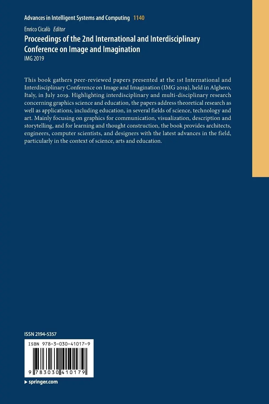 Rückseite: 9783030410179 | Proceedings of the 2nd International and Interdisciplinary...