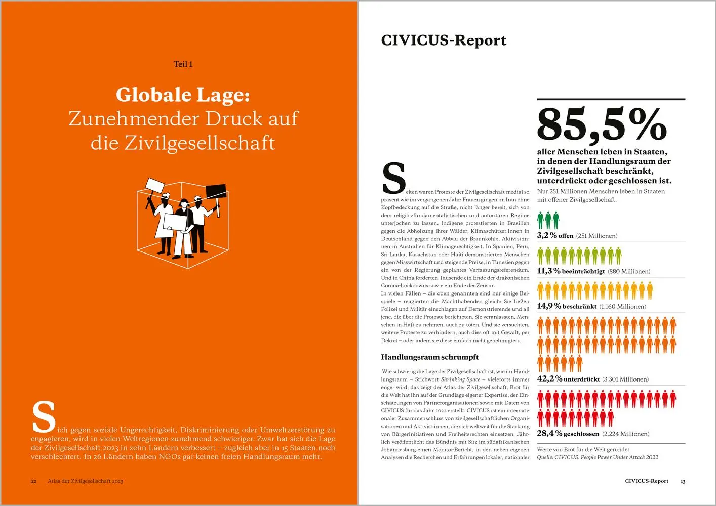 Bild: 9783987260179 | Atlas der Zivilgesellschaft 2023: Gefährlicher Beistand | Welt | Buch