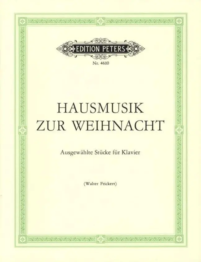 Cover: 9790014030179 | Hausmusik zur Weihnacht (Christmas Music) | Walter Frickert | Buch