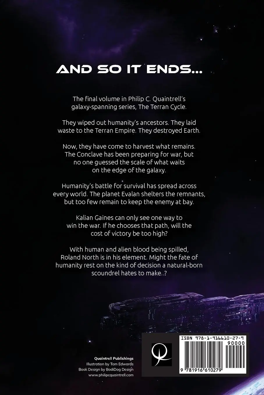 Rückseite: 9781916610279 | Legacy | (The Terran Cycle: Book 4) | Philip C. Quaintrell | Buch