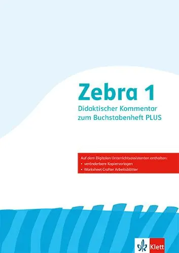 Cover: 9783122710279 | Zebra 1. Didaktischer Kommentar zum Buchstabenheft Plus Klasse 1