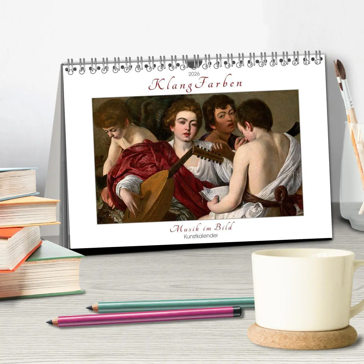 Bild: 9783457290279 | KlangFarben - Musik im Bild Kunstkalender (Tischkalender 2026 DIN...