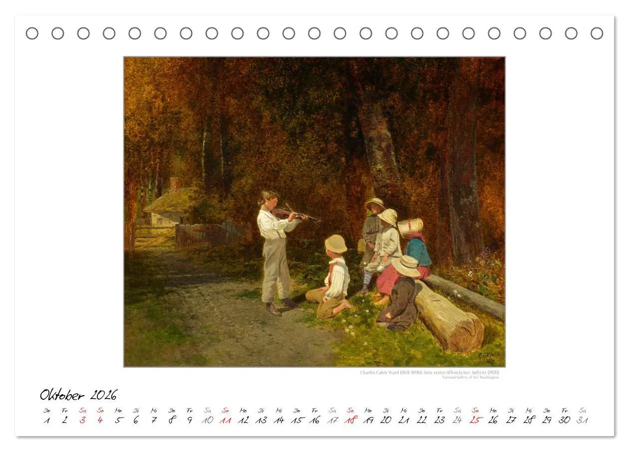 Bild: 9783457290279 | KlangFarben - Musik im Bild Kunstkalender (Tischkalender 2026 DIN...
