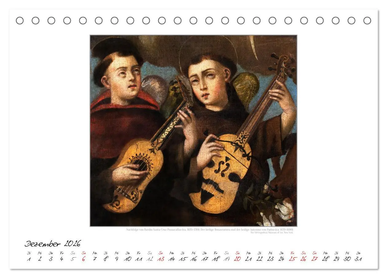 Bild: 9783457290279 | KlangFarben - Musik im Bild Kunstkalender (Tischkalender 2026 DIN...