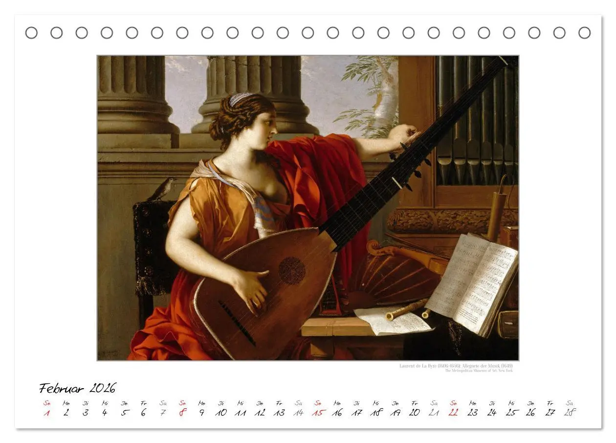 Bild: 9783457290279 | KlangFarben - Musik im Bild Kunstkalender (Tischkalender 2026 DIN...