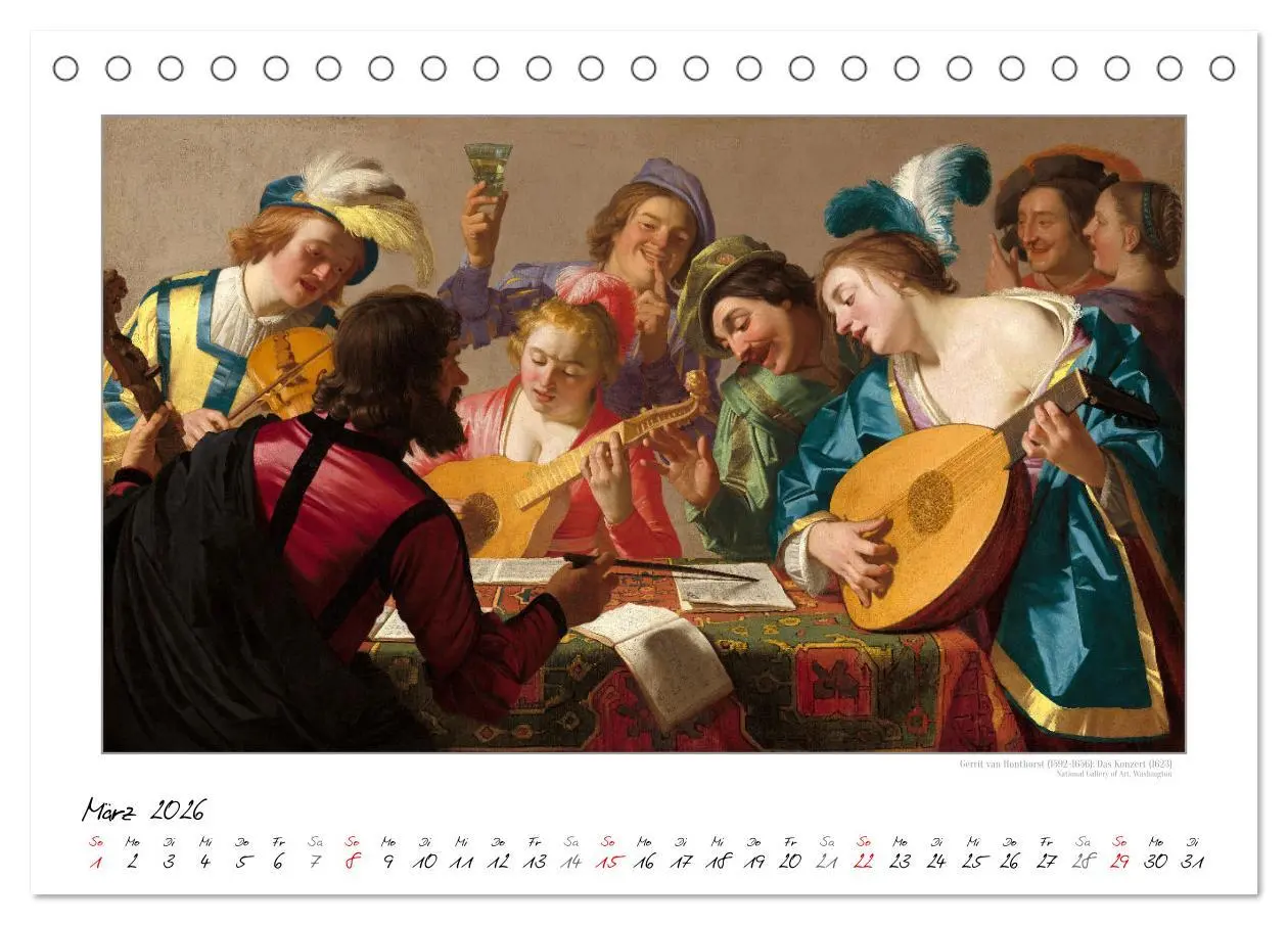 Bild: 9783457290279 | KlangFarben - Musik im Bild Kunstkalender (Tischkalender 2026 DIN...