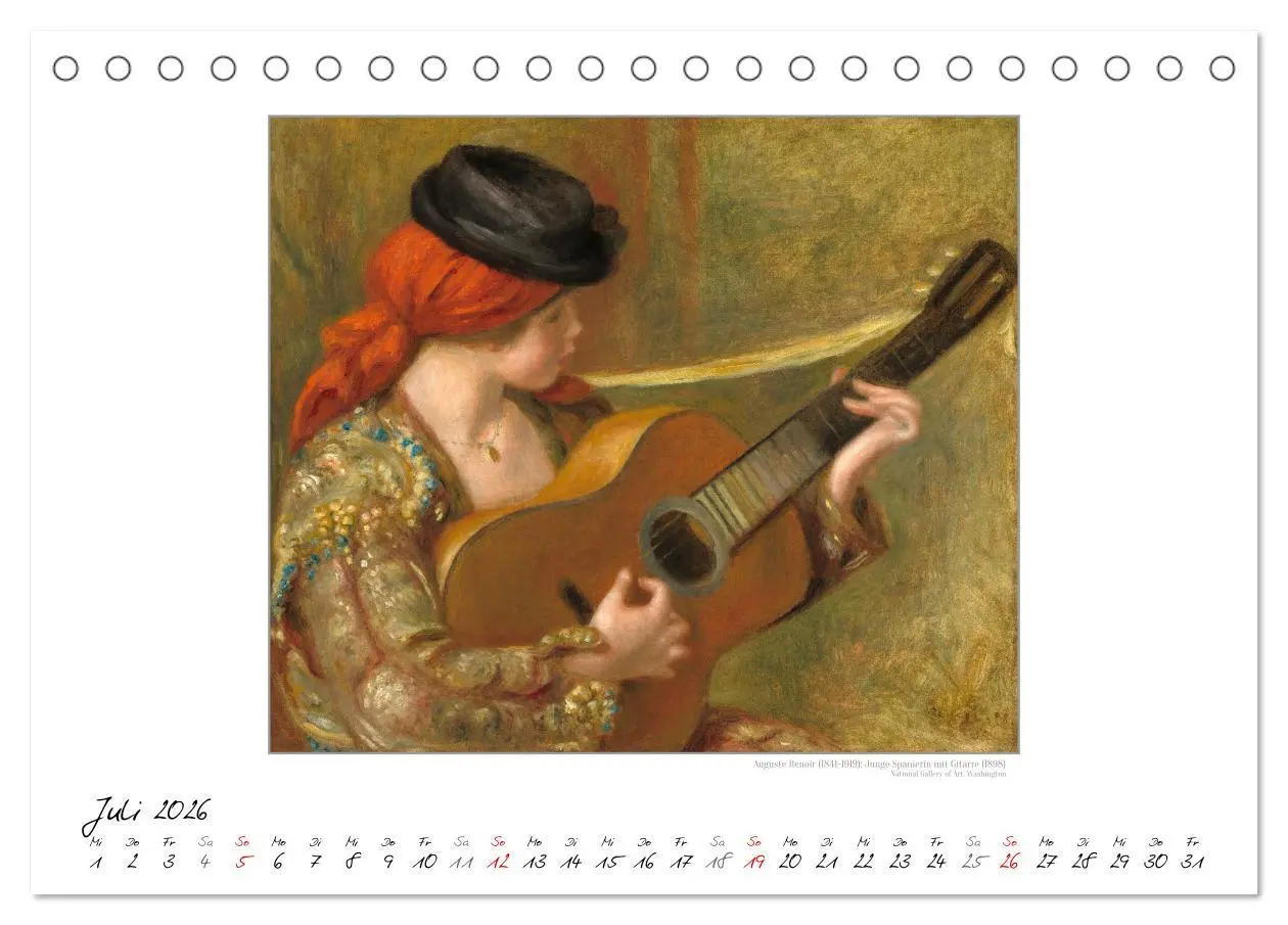 Bild: 9783457290279 | KlangFarben - Musik im Bild Kunstkalender (Tischkalender 2026 DIN...
